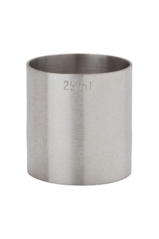 Stainless steel thimble measure, CE/UKCA marked for spirits.