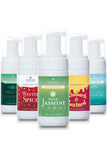 Scented Hand Foam Sanitiser Multi Pack with five refillable bottles in various scents, including Wild Jasmine and Winter Spice.