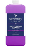 Purple bottle of Serenity Hygiene Antibacterial Floor Cleaner Concentrate, 1L size.