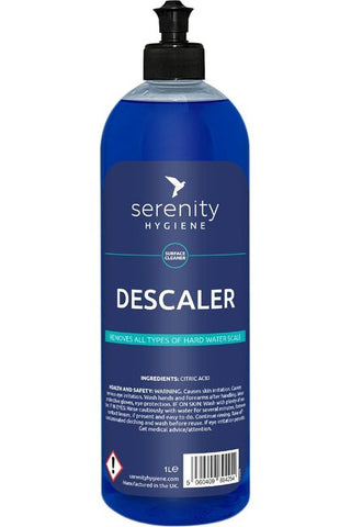 Descaler & limescale remover bottle for appliances.