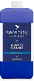 Antibacterial surface cleaner concentrate bottle, eco-friendly, up to 250 liters per 5L, effective on dirt and germs.