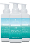 Seagrass hand foam sanitiser bottles with white lotus and seagrass scent.