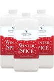 Winter Spice Hand Foam Sanitiser bottles with festive labels and effective germ protection.