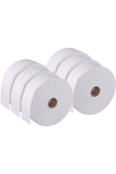 Jumbo Toilet Roll 2 Ply Pack of 6, 300 Meter Length, Strong Perforations, CHSA Accredited, Bright White Paper.