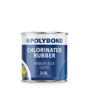 Polybond logo representing Chlorinated Rubber Chemical-Resistant Coating with industrial application details.
